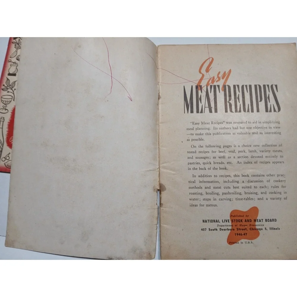 Vintage Lot Of 4 Recipe Cook Booklets 1940 - 1950 Rare